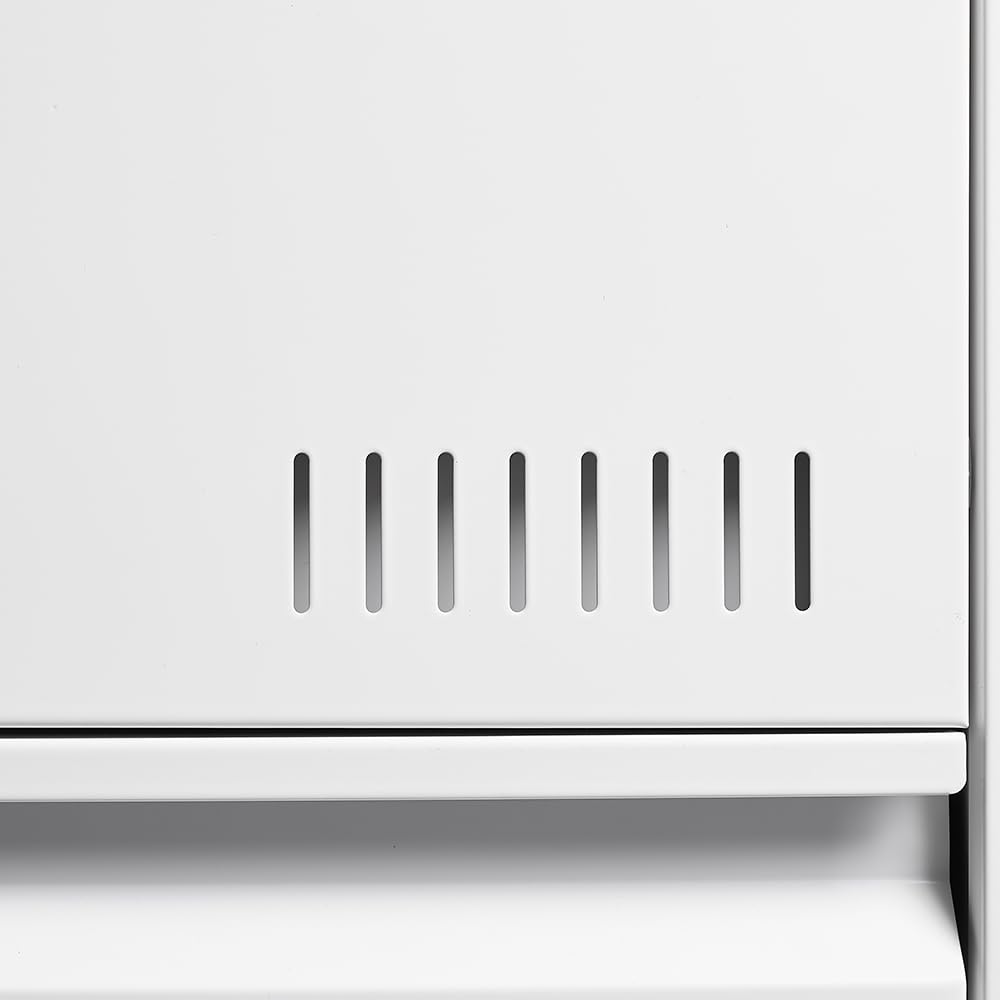 White 2 Drawer Metal Lockable File Cabinet K384