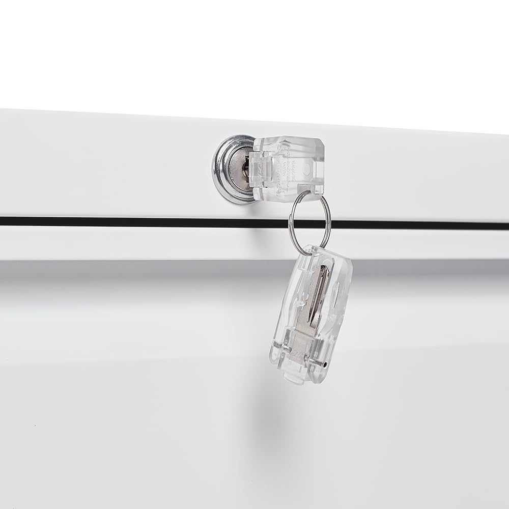 White 2 Drawer Metal Lockable File Cabinet K384