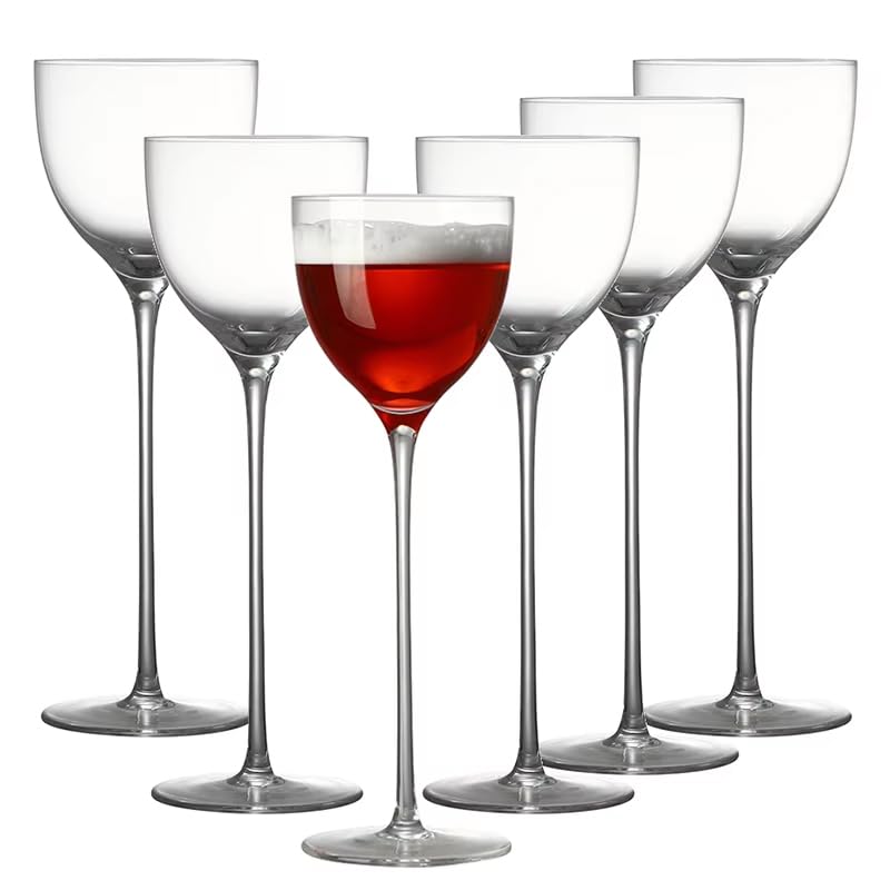Clear 5oz Stemmed Cocktail Glasses, 6 Pieces Z84640