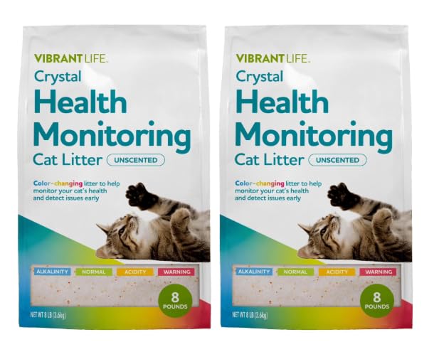 Unscented Color-Changing Cat Litter 8 Lb 2 Pack Z63977