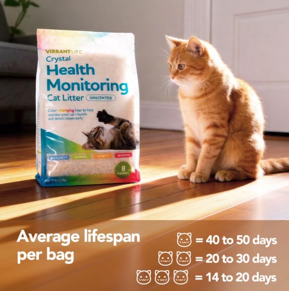 Unscented Color-Changing Cat Litter 8 Lb 2 Pack Z63977
