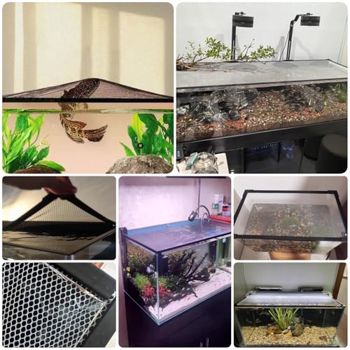 Aquarium Anti-Jump Net Cover (55.1" x 23.6") B5204