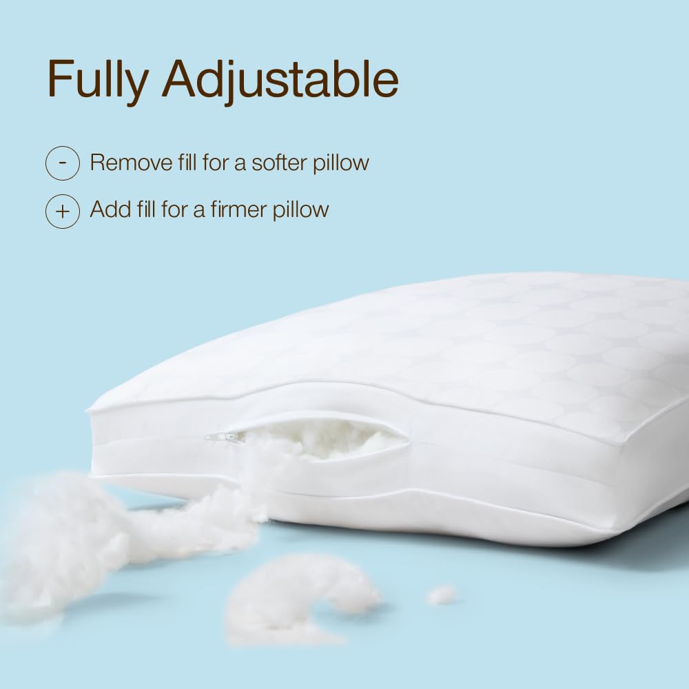 Queen Size Cooling Down Alternative Pillows Set of 2 M99244