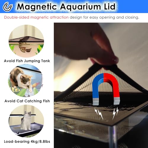 Aquarium Anti-Jump Net Cover (55.1" x 23.6") B5204