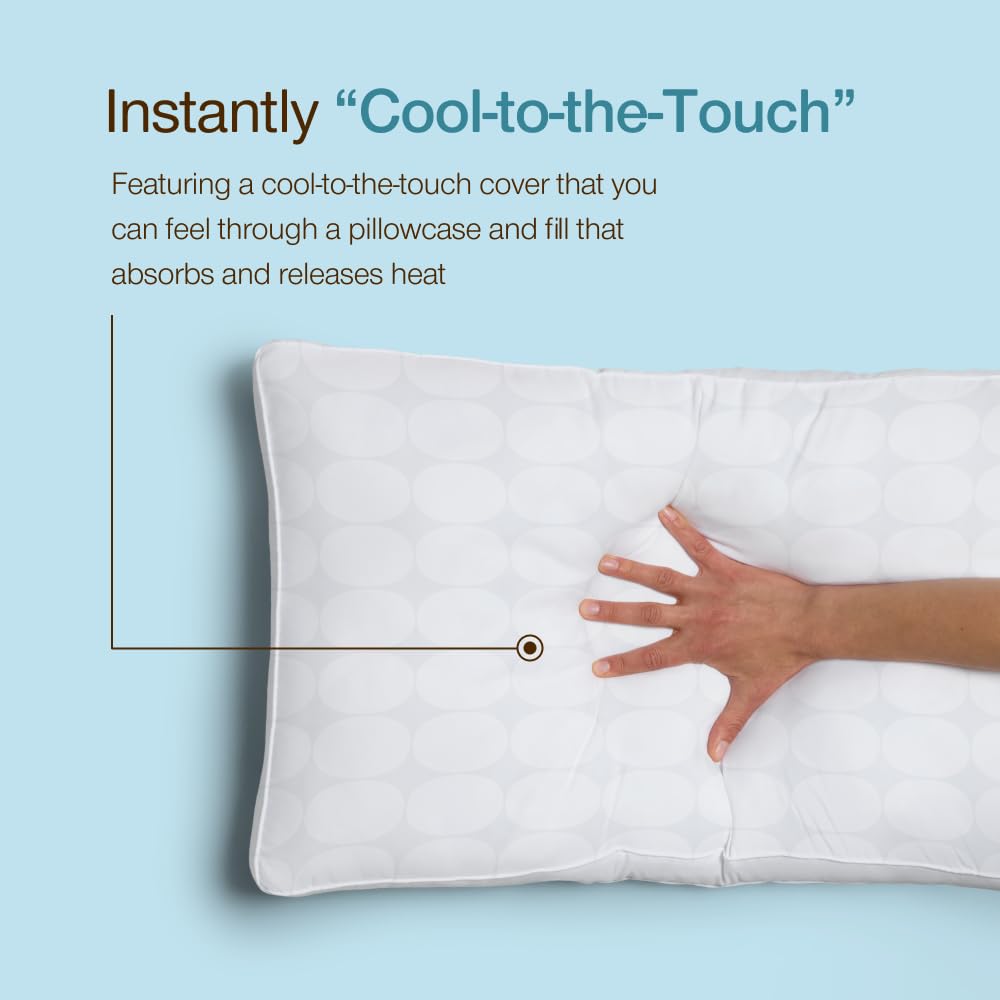 Queen Size Cooling Down Alternative Pillows Set of 2 M99244