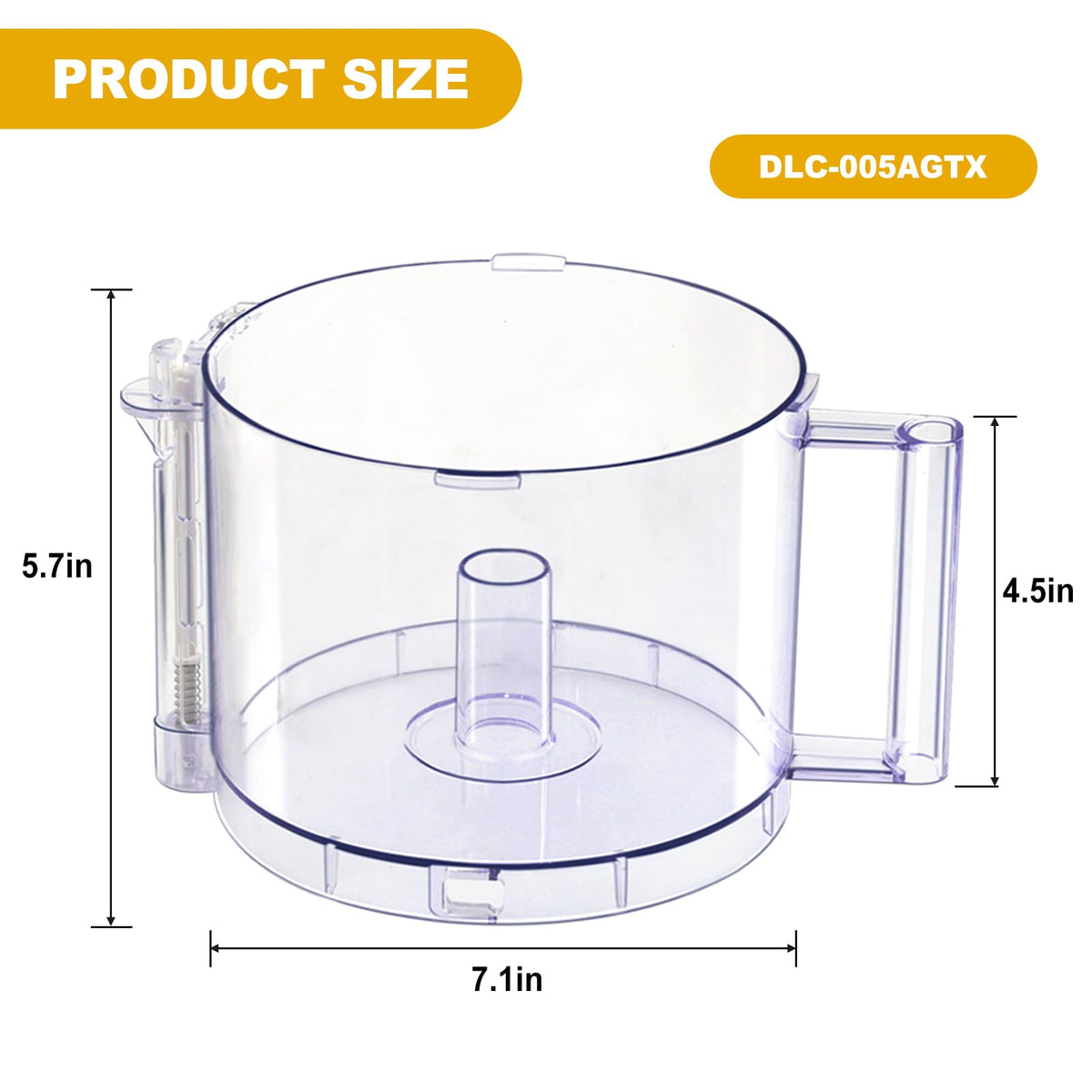 14-Cup Food Processor Work Bowl with Gray Handle C6292