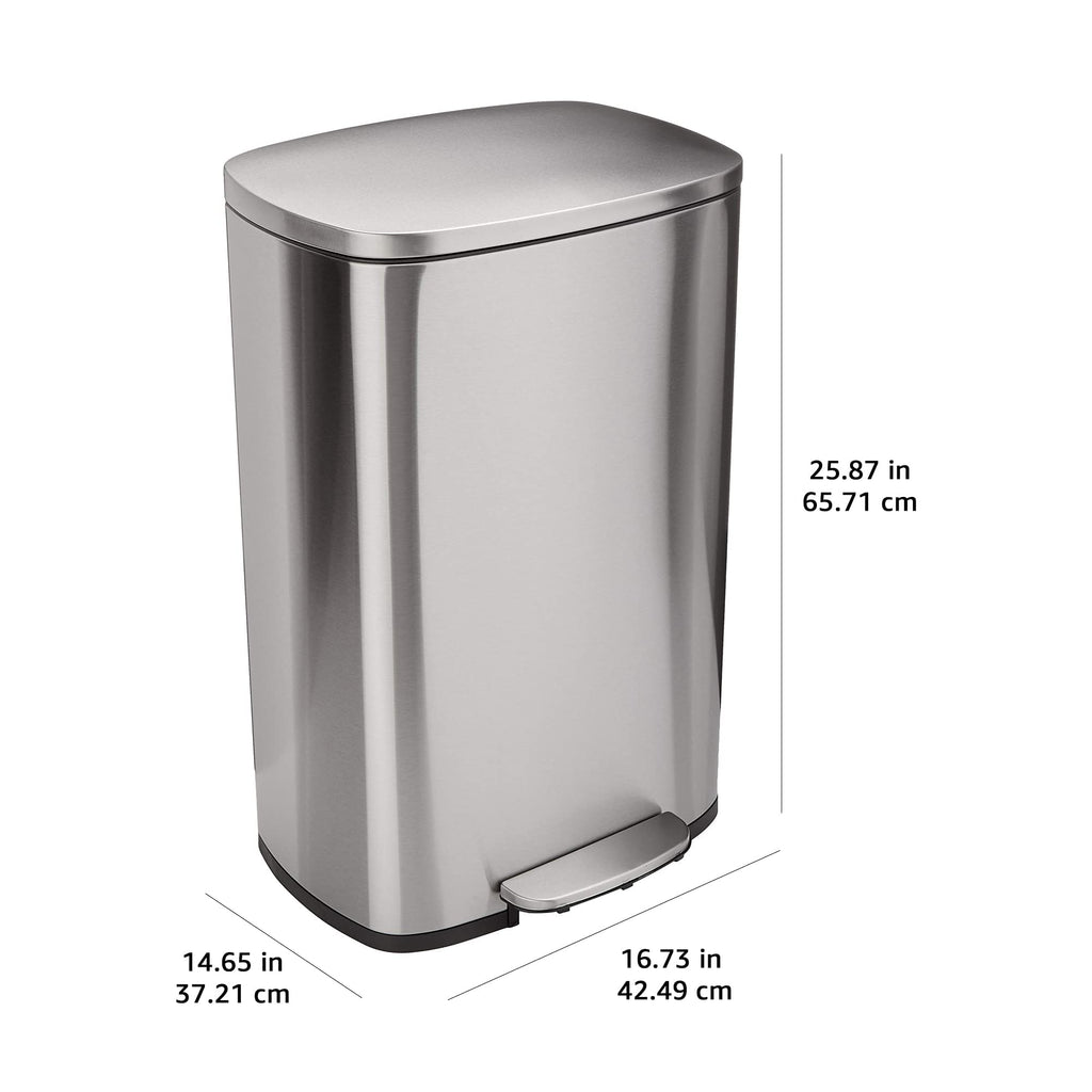13.2 Gallon Soft-Close Stainless Steel Trash Can B625877