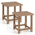Brown Adirondack Side Table Set of 2 V336