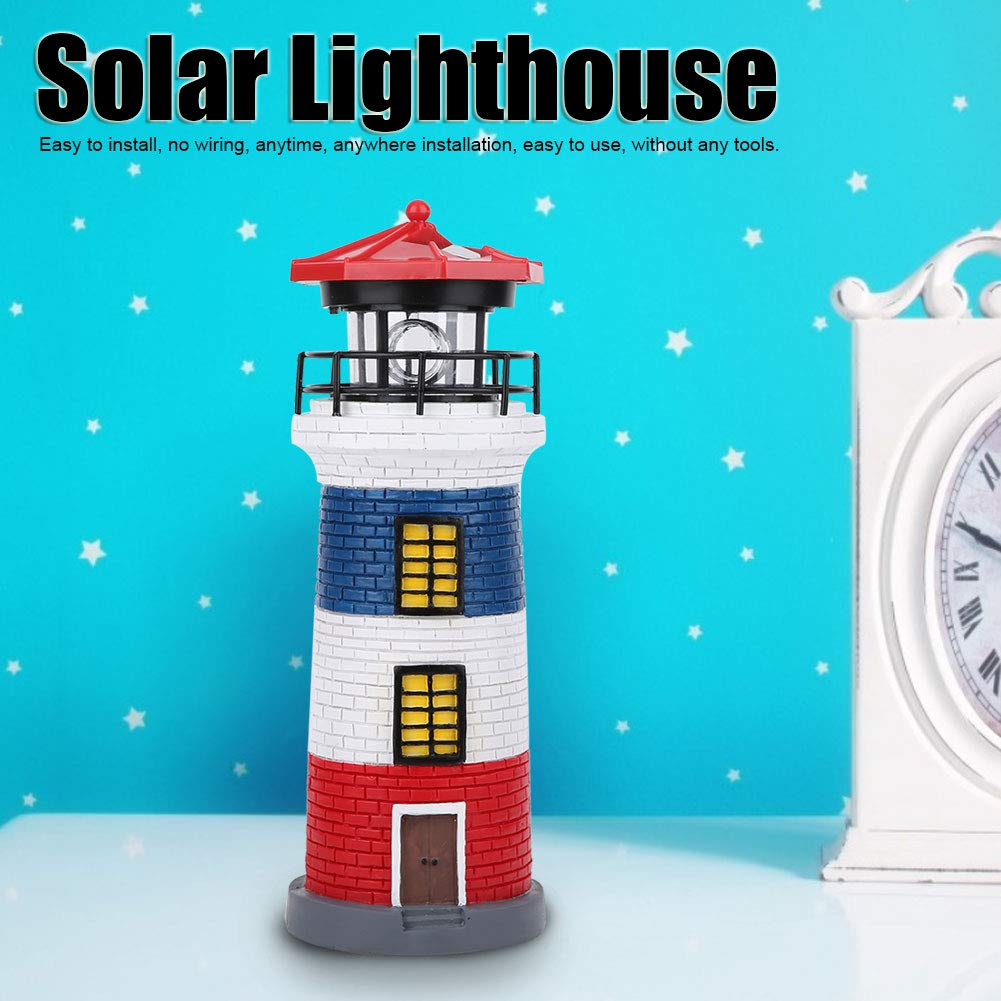 Solar Lighthouse Statue Outdoor Light L302654