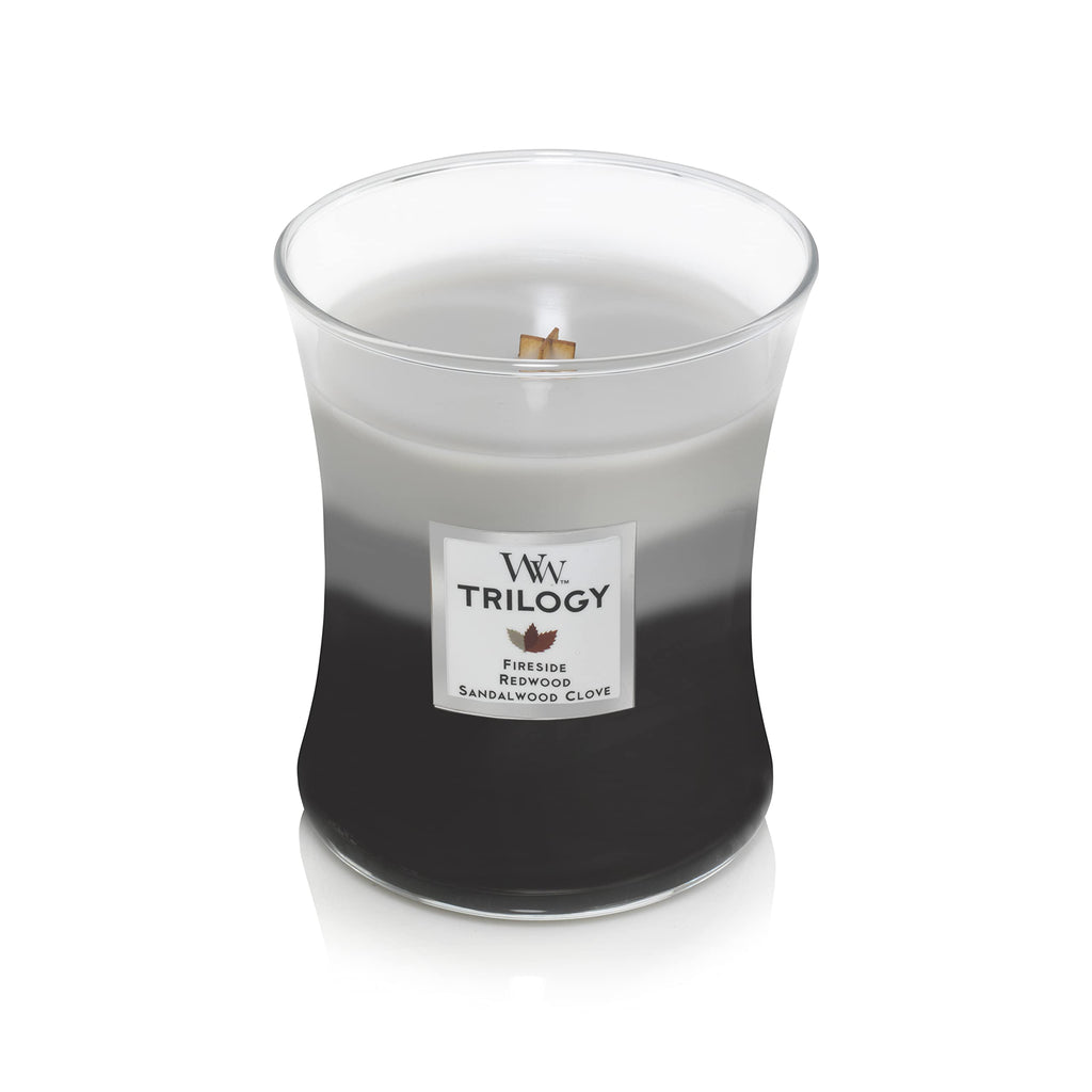 Scented Candle, 16oz Soy Blend Wax Wood Wick E2601