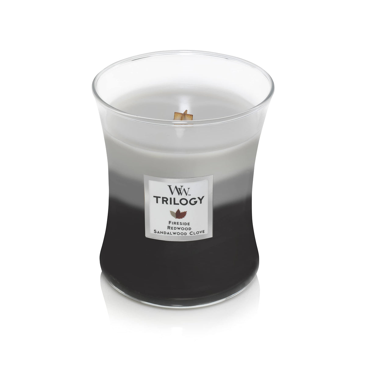 Scented Candle, 16oz Soy Blend Wax Wood Wick E2601