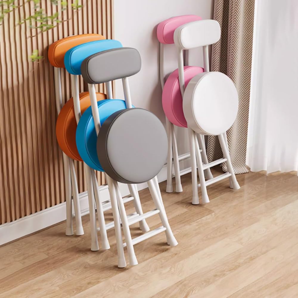 Black Padded Folding Stool W83169