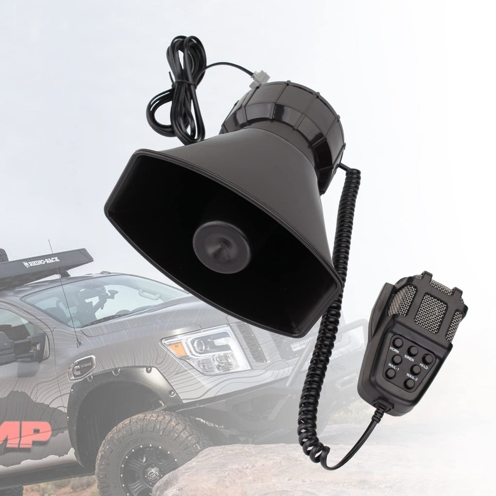 7 Tone Car Siren PA System Megaphone Speaker O40997