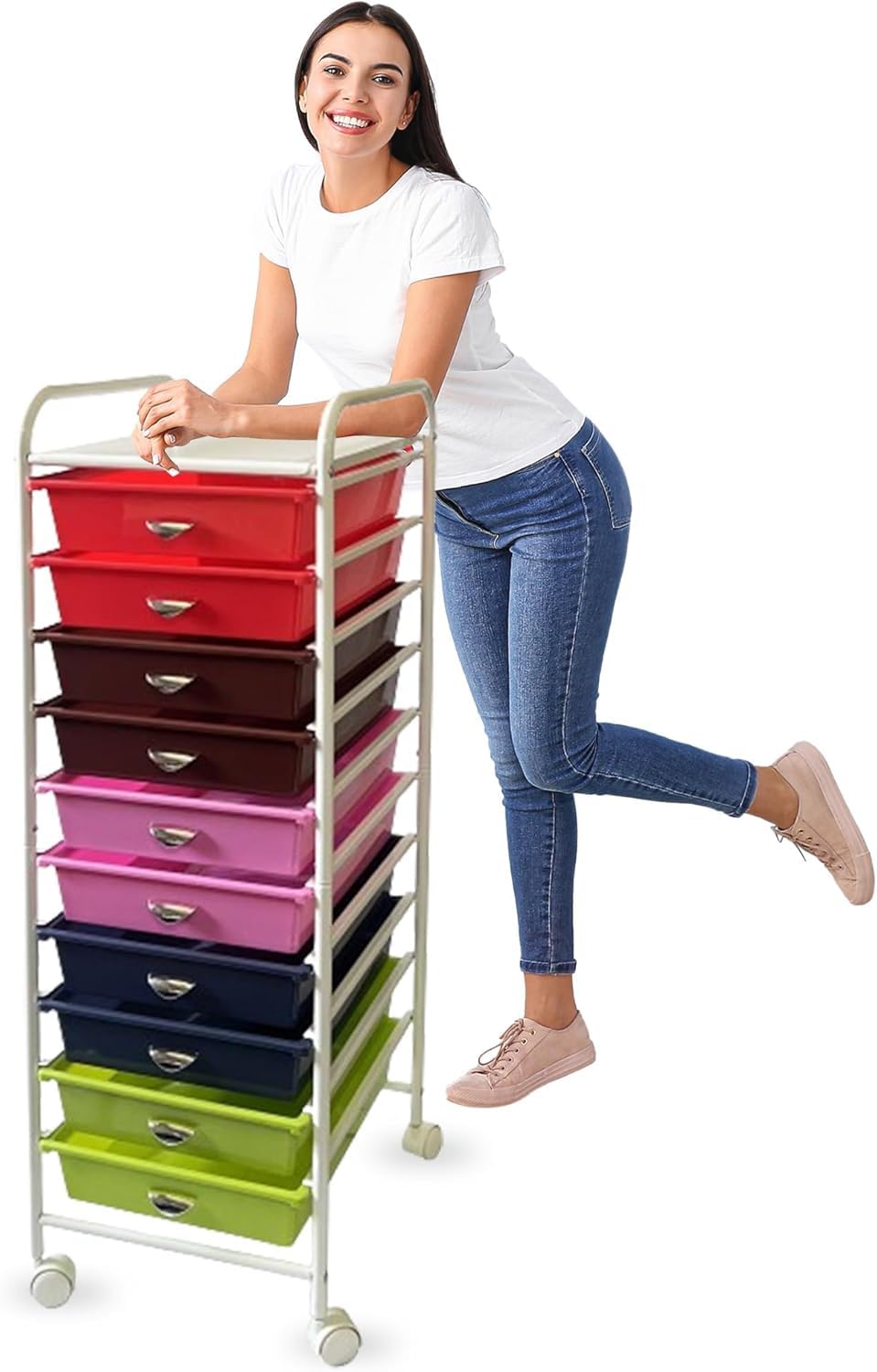 10 Drawer Rolling Storage Organizer U218765