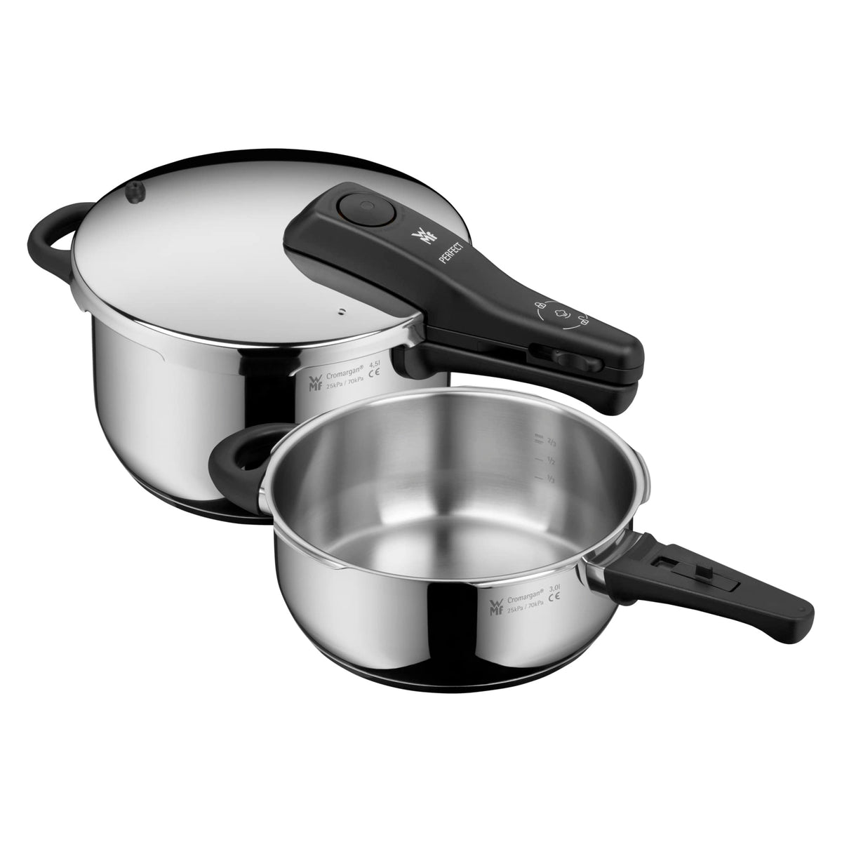 Quick Cooker Set 22 cm 4.5 L and 3 L Stainless Steel G664574