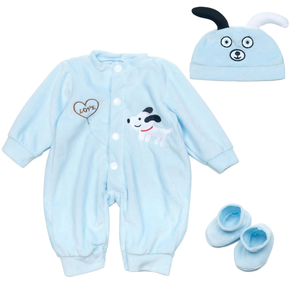 Blue Puppy 3-piece Doll Clothes D6968