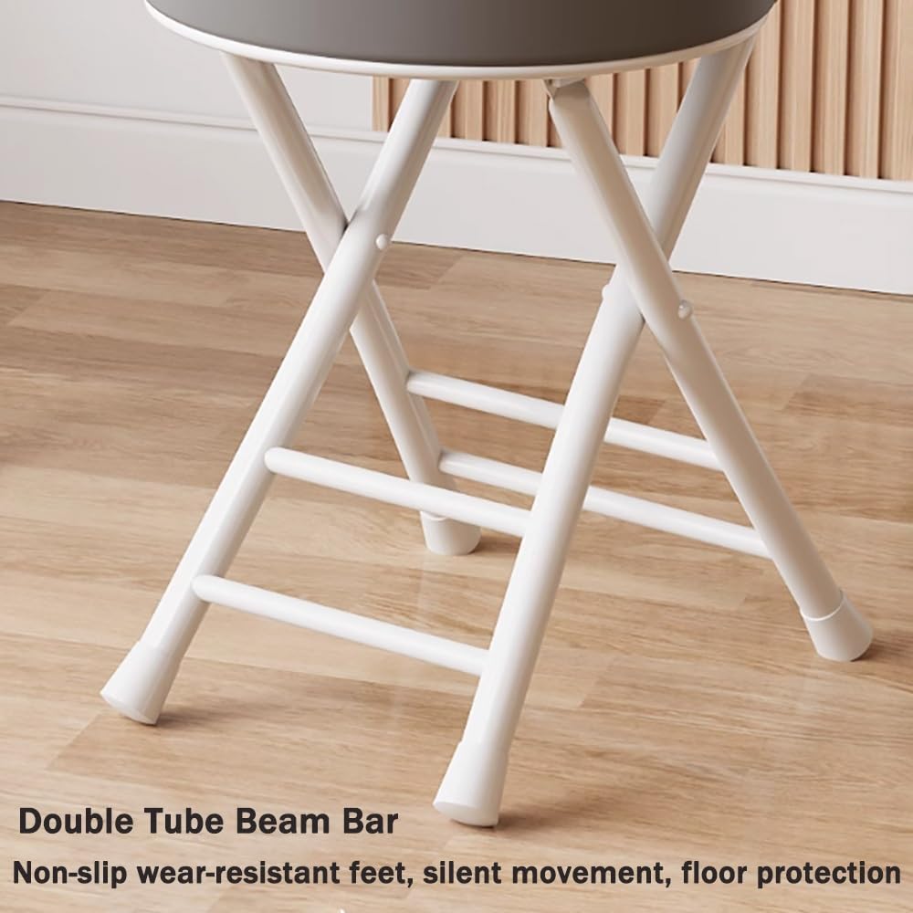Black Padded Folding Stool W83169
