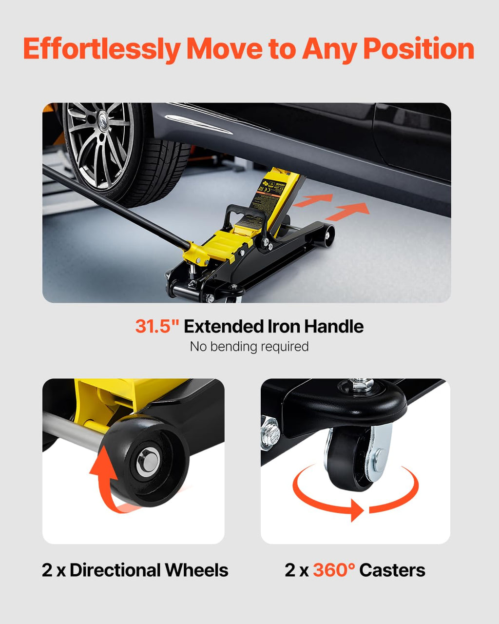 2.5 Ton Low Profile Steel Floor Jack Q183