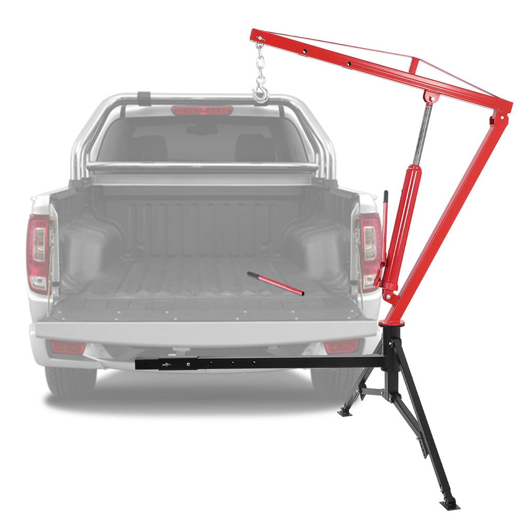 1000 Lbs Hydraulic Hitch Mounted Truck Crane P730216