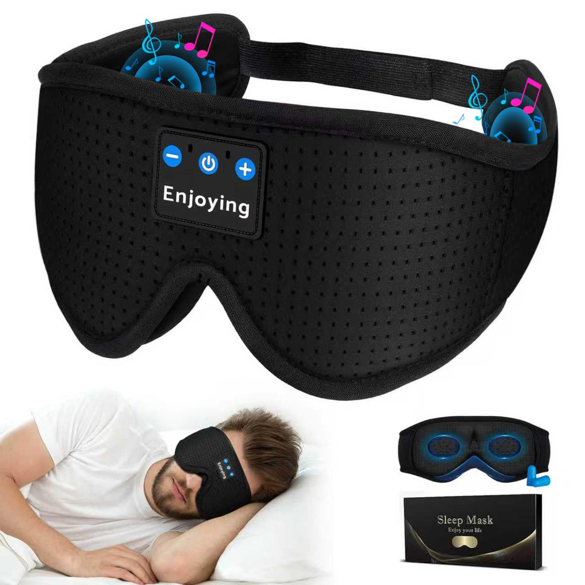 Sleep Mask with Bluetooth Headphones J115