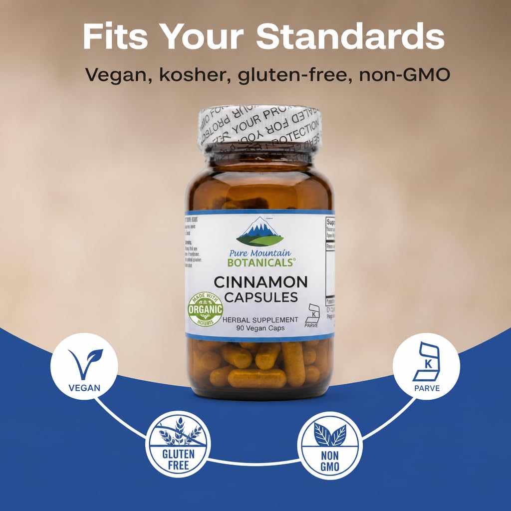 Cinnamon Capsules 1000mg 90 Capsules E452481