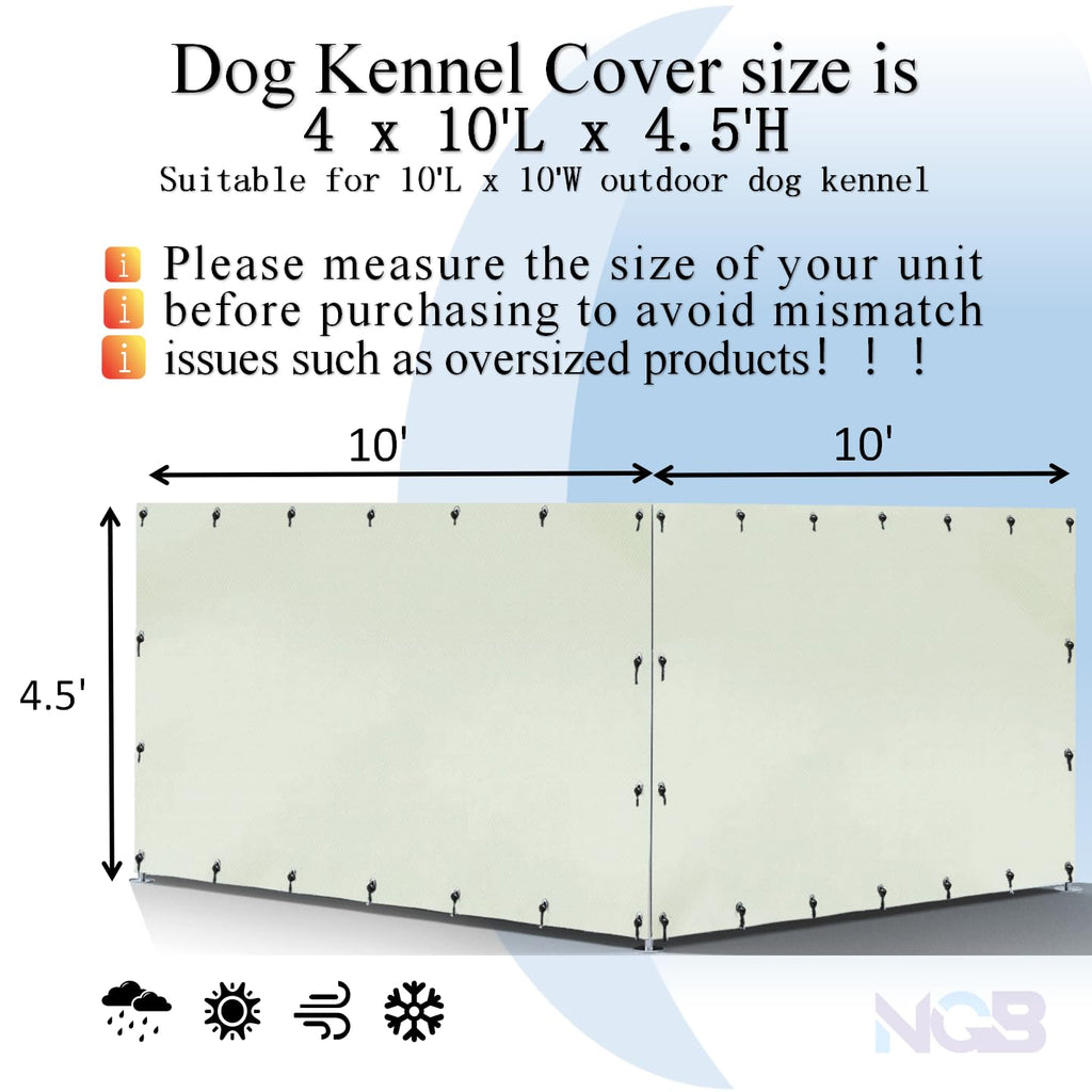 10'W x 10'L 600D Waterproof Oxford Fabric Kennel Cover E838