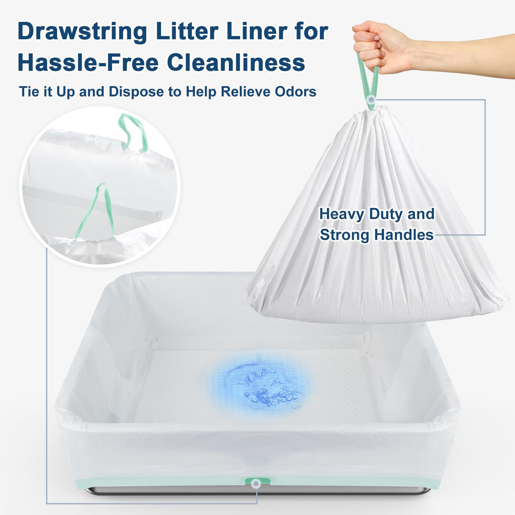 L Stainless Steel Sifting Litter Box J8631