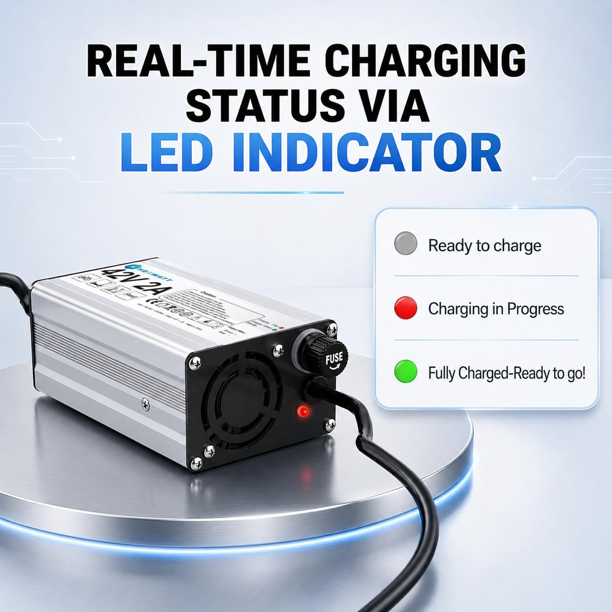 42V 2A Electric Scooter & Ebike Charger T825455