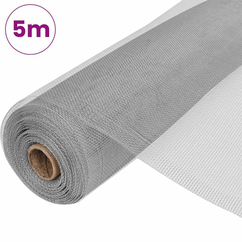 Aluminum Mesh Screen 39.4x196.9 Inch Silver H8500