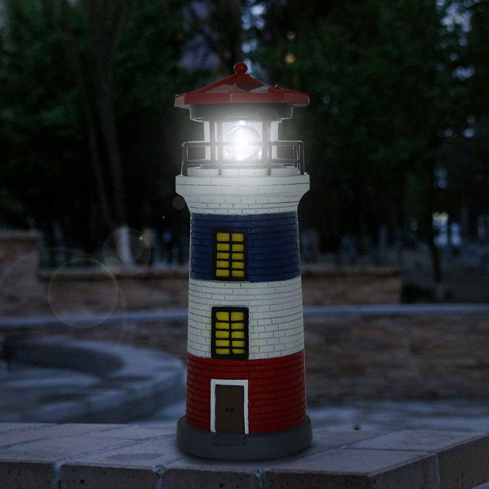 Solar Lighthouse Statue Outdoor Light L302654