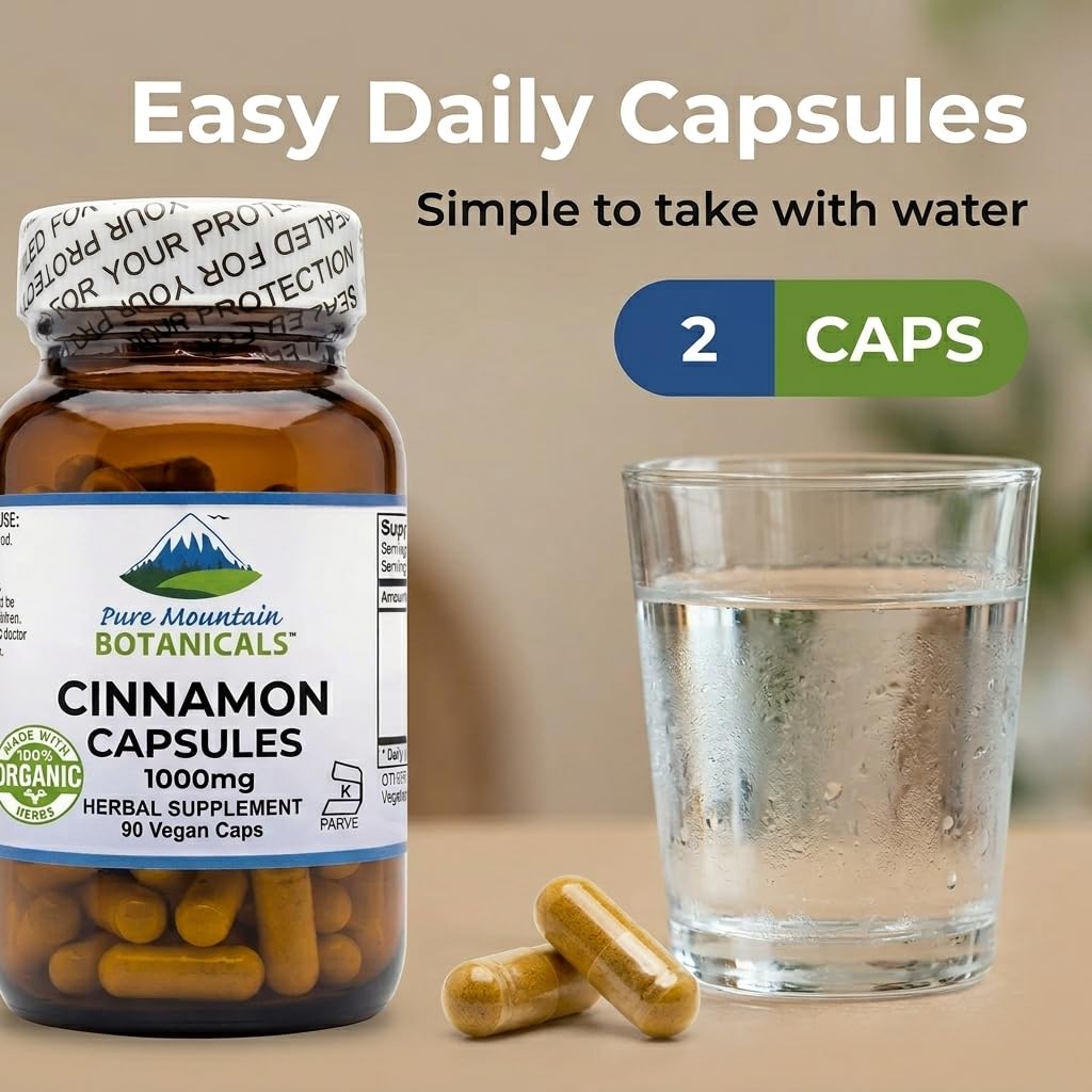 Cinnamon Capsules 1000mg 90 Capsules E452481