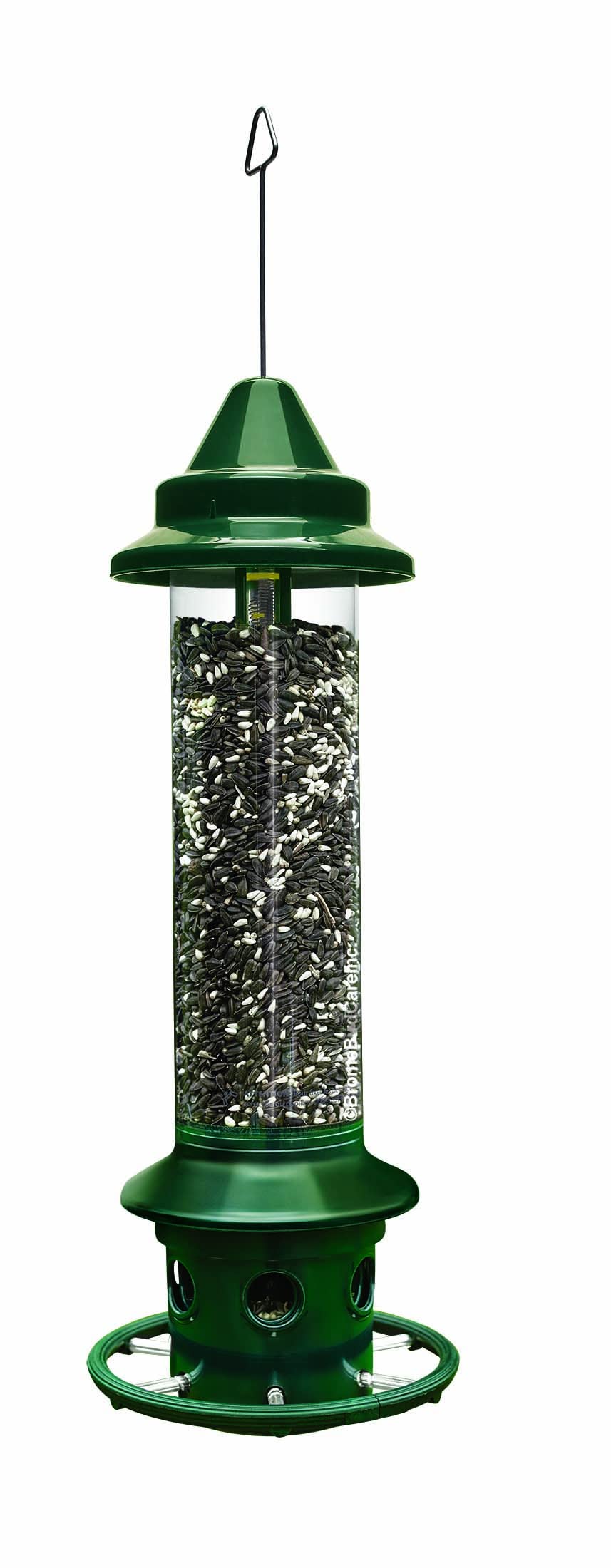 Green Squirrel-Proof Bird Feeder and 20-Pound Bag Wild Bird Food O1189