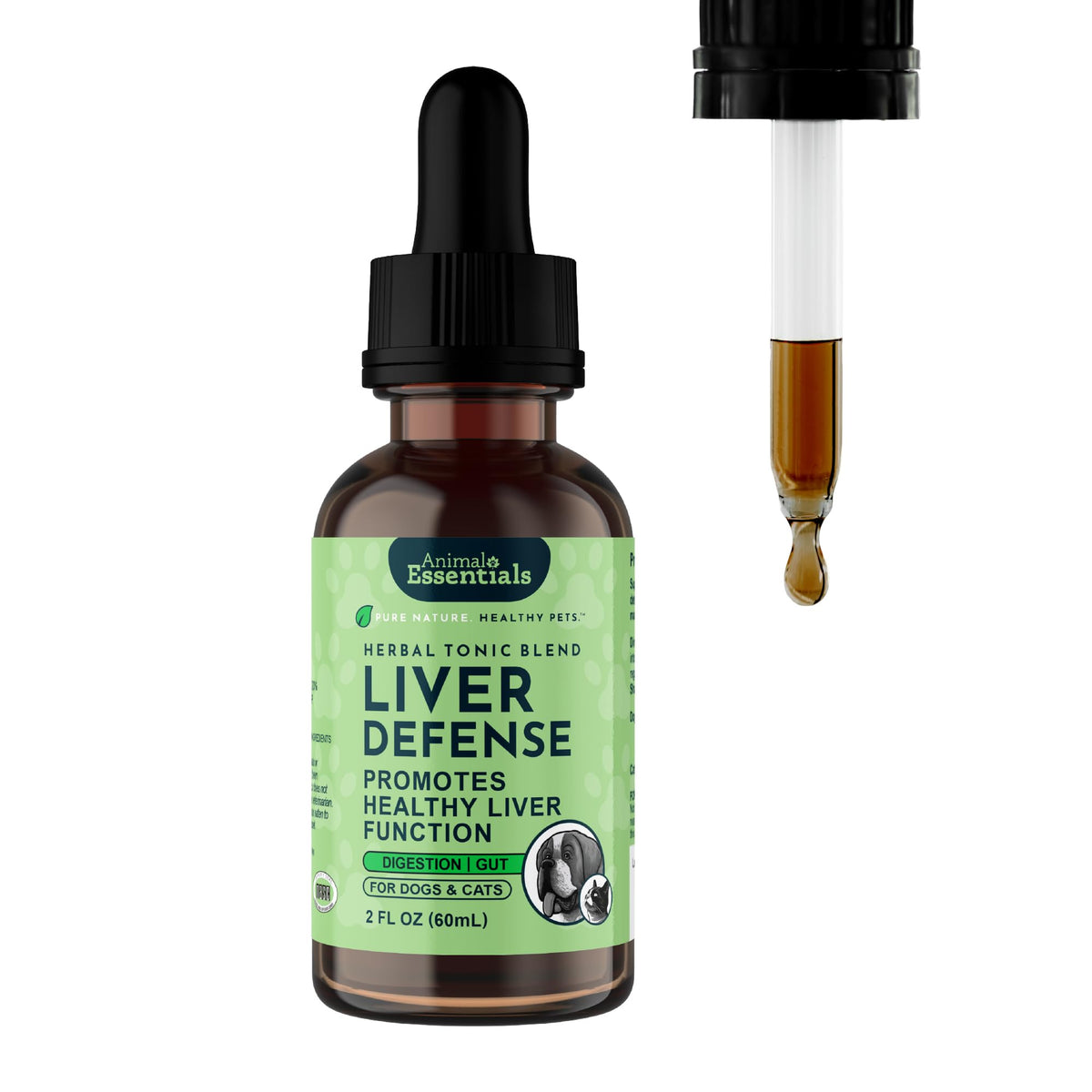Liquid Liver Support Supplement for Dogs & Cats 2 Fl Oz P500