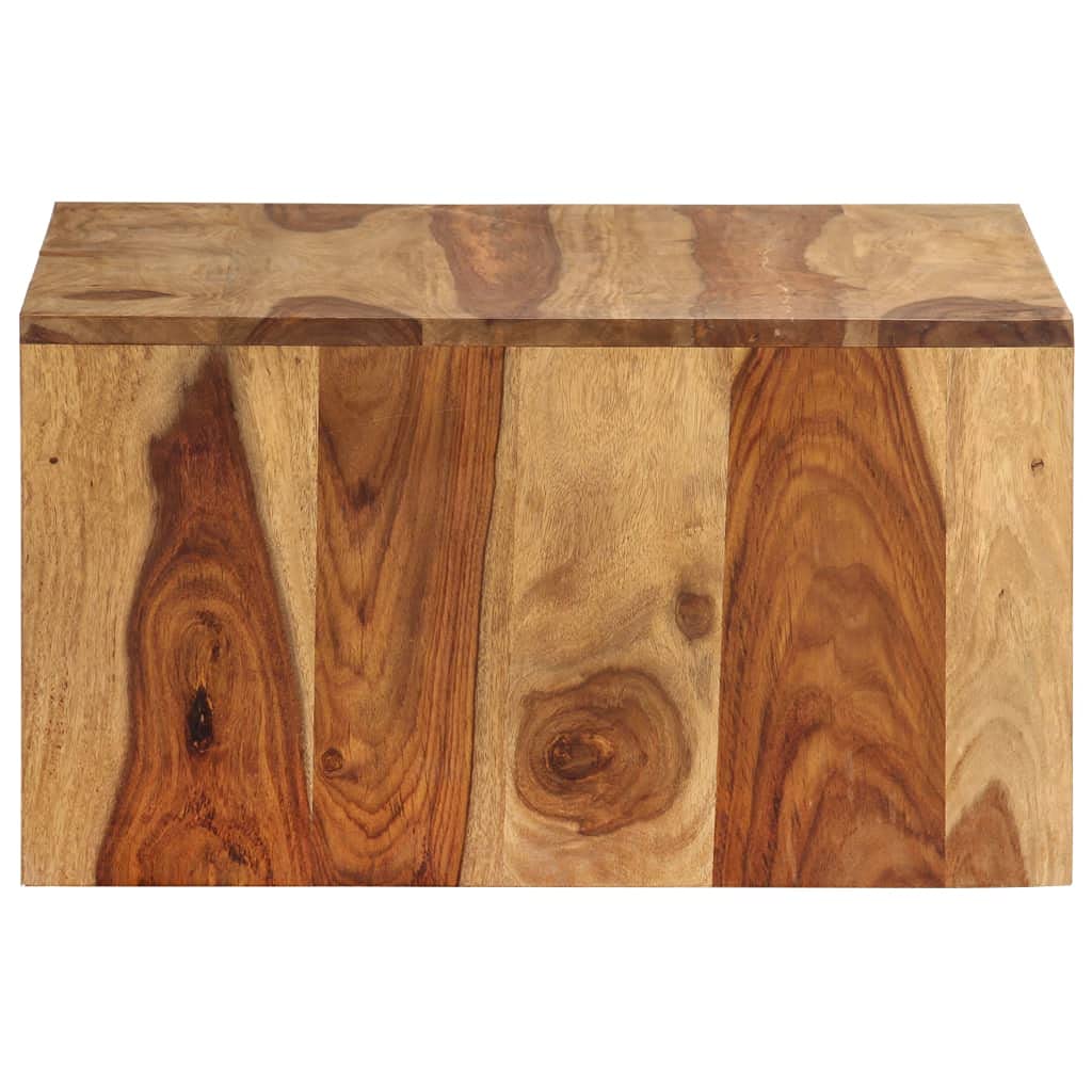 Brown Set of 2 Solid Sheesham Wood Nesting Coffee Tables G6617