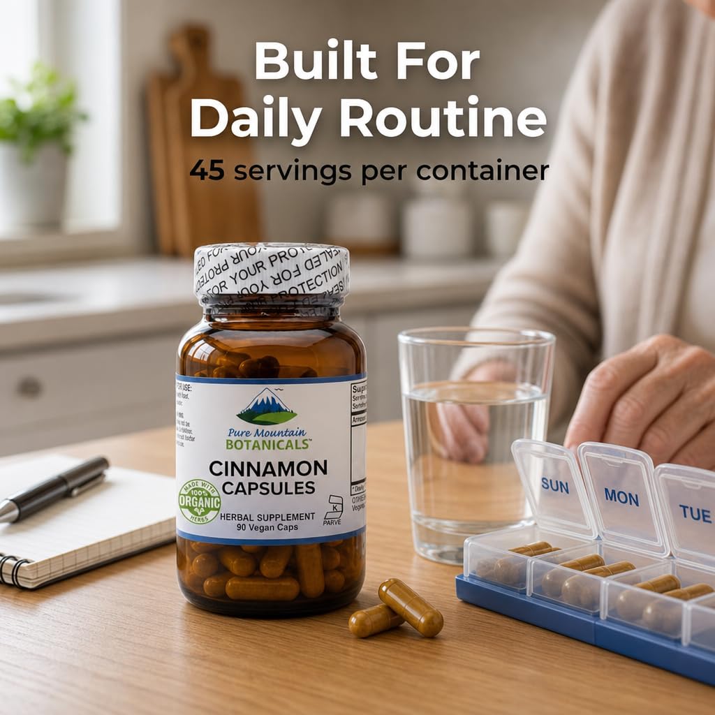Cinnamon Capsules 1000mg 90 Capsules E452481
