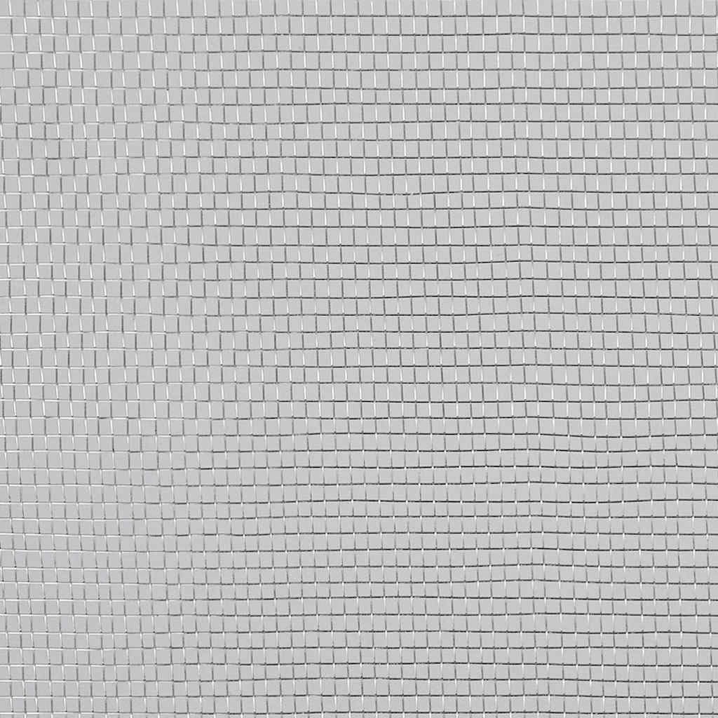 Aluminum Mesh Screen 39.4x196.9 Inch Silver H8500