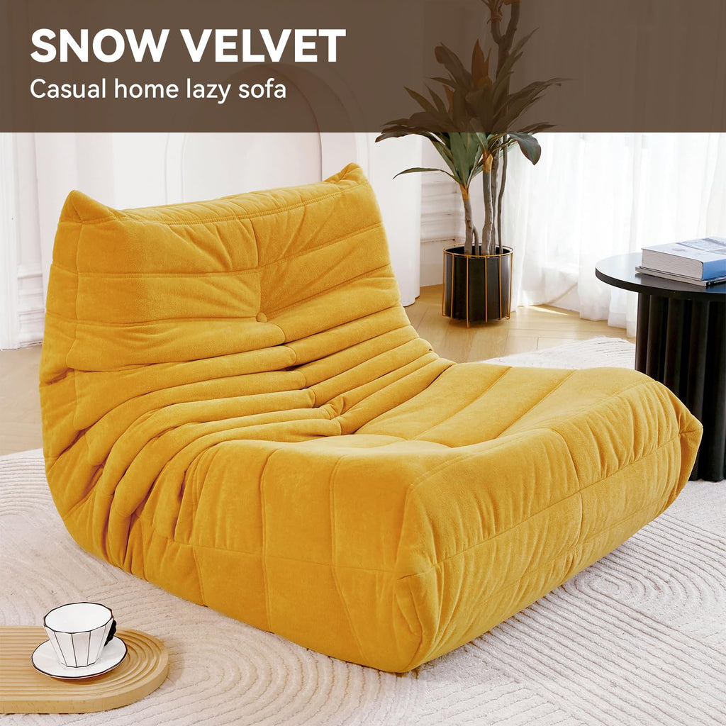 Yellow Memory Foam Bean Bag Chair G552