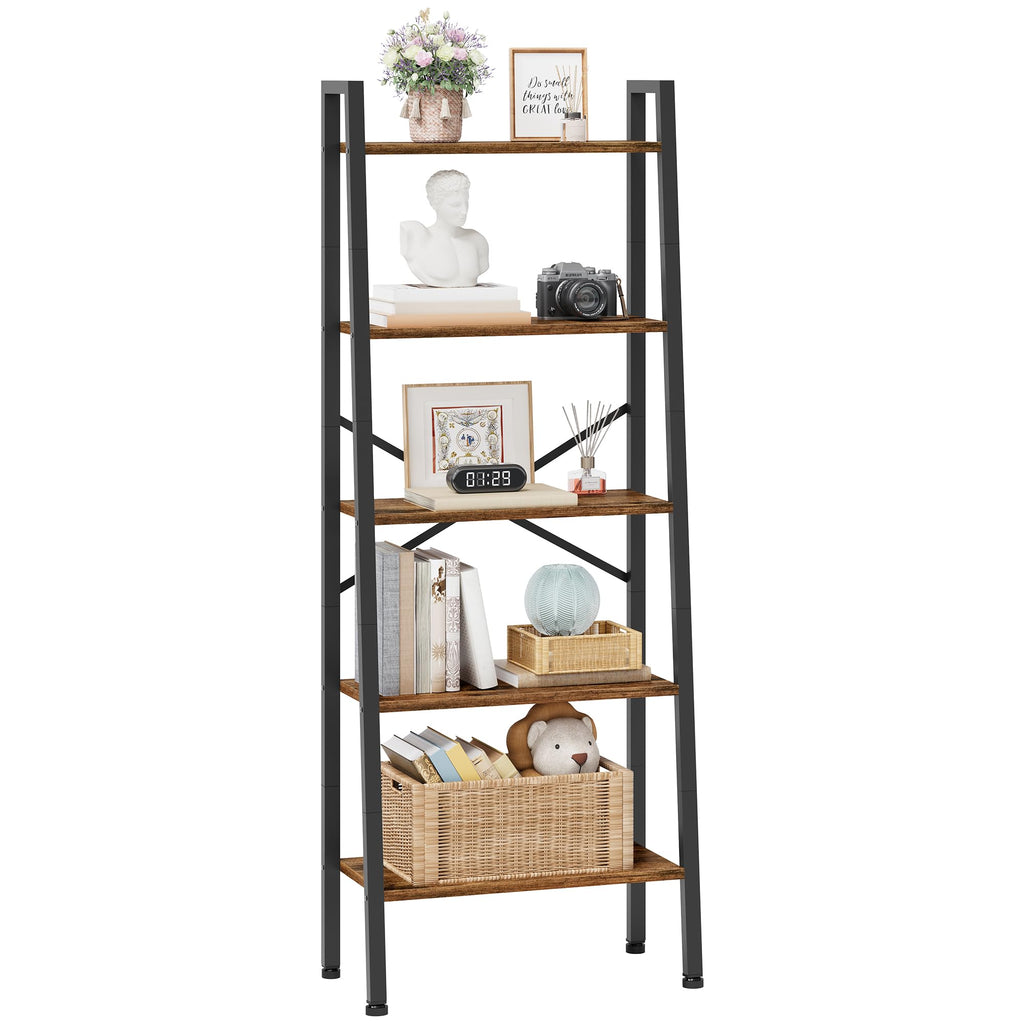 5-Tier Metal Ladder Bookshelf F11628