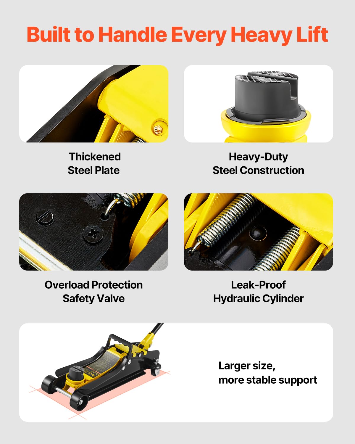 2.5 Ton Low Profile Steel Floor Jack Q183