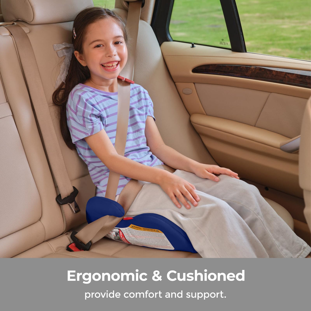 Backless Booster Car Seat, 40-100 lbs W399