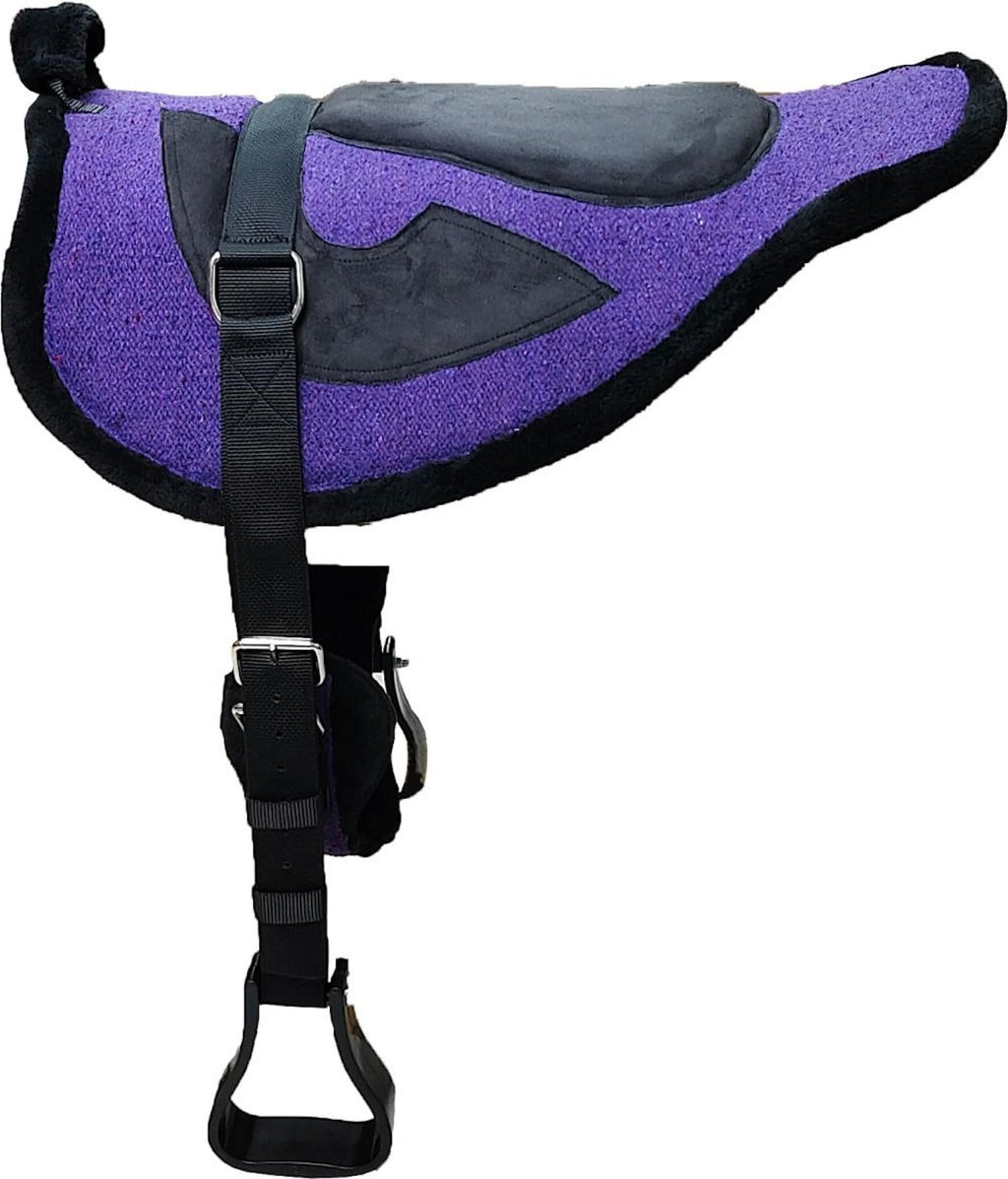 Suede Bareback Pad with Girth & Stirrups W218360