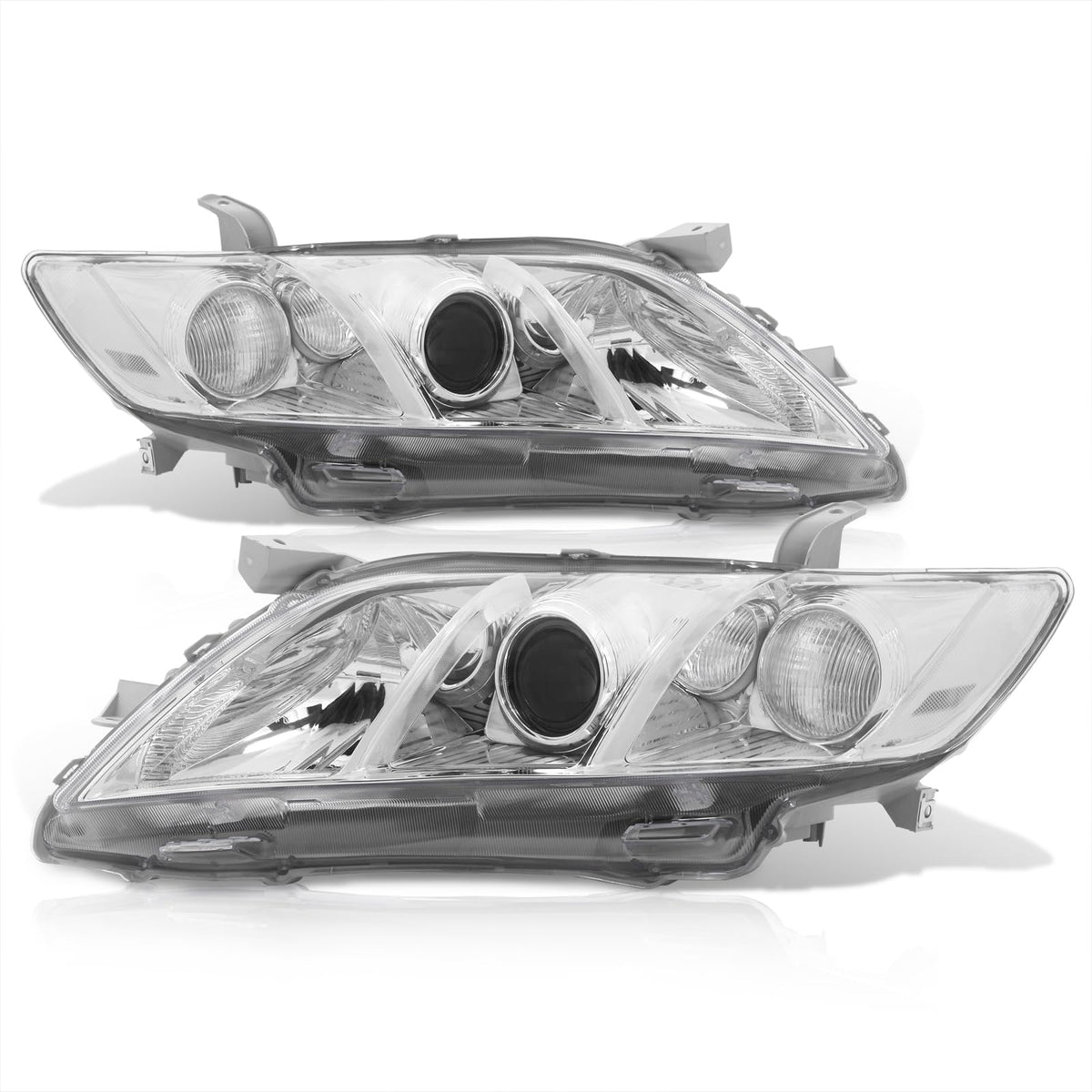 Chrome Housing Clear Lens Projector Headlights Pair X57885