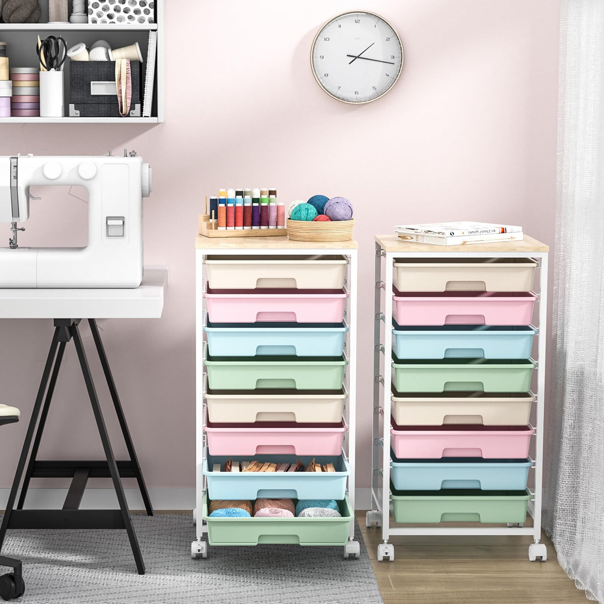 Rolling Cart with 8 Drawers G255480
