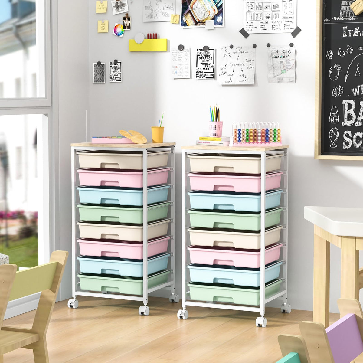 Rolling Cart with 8 Drawers G255480