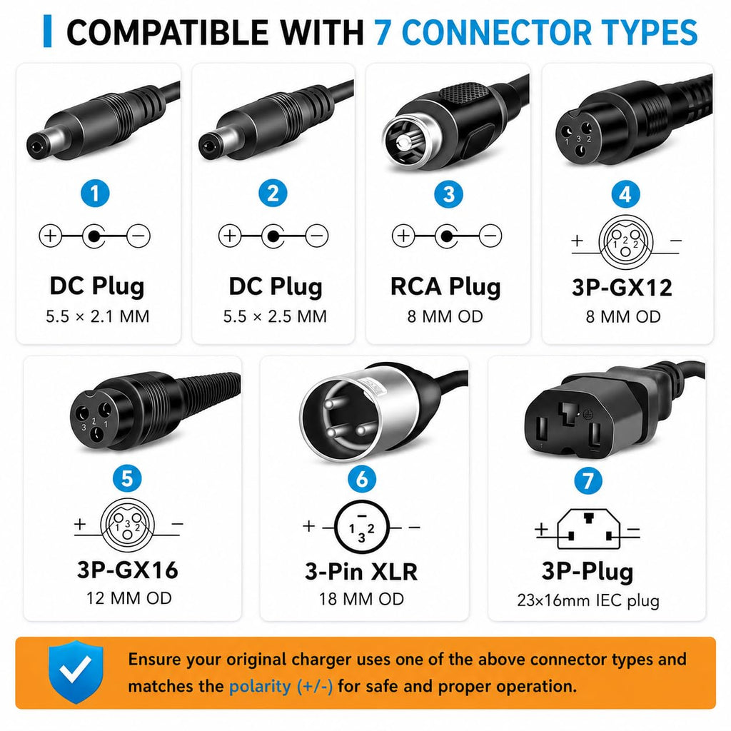 42V 2A Electric Scooter & Ebike Charger T825455