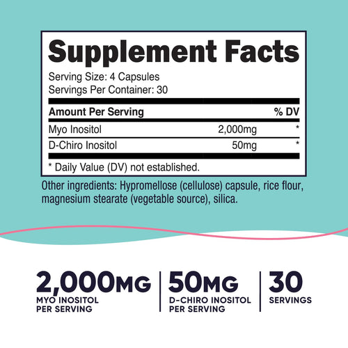 120 Capsules GMO-Free Inositol P7831