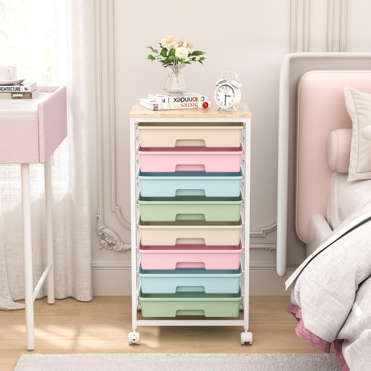 Rolling Cart with 8 Drawers G255480