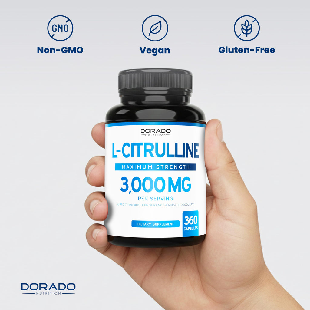 L Citrulline 3000mg 360 Capsules Vegan Non-GMO E166