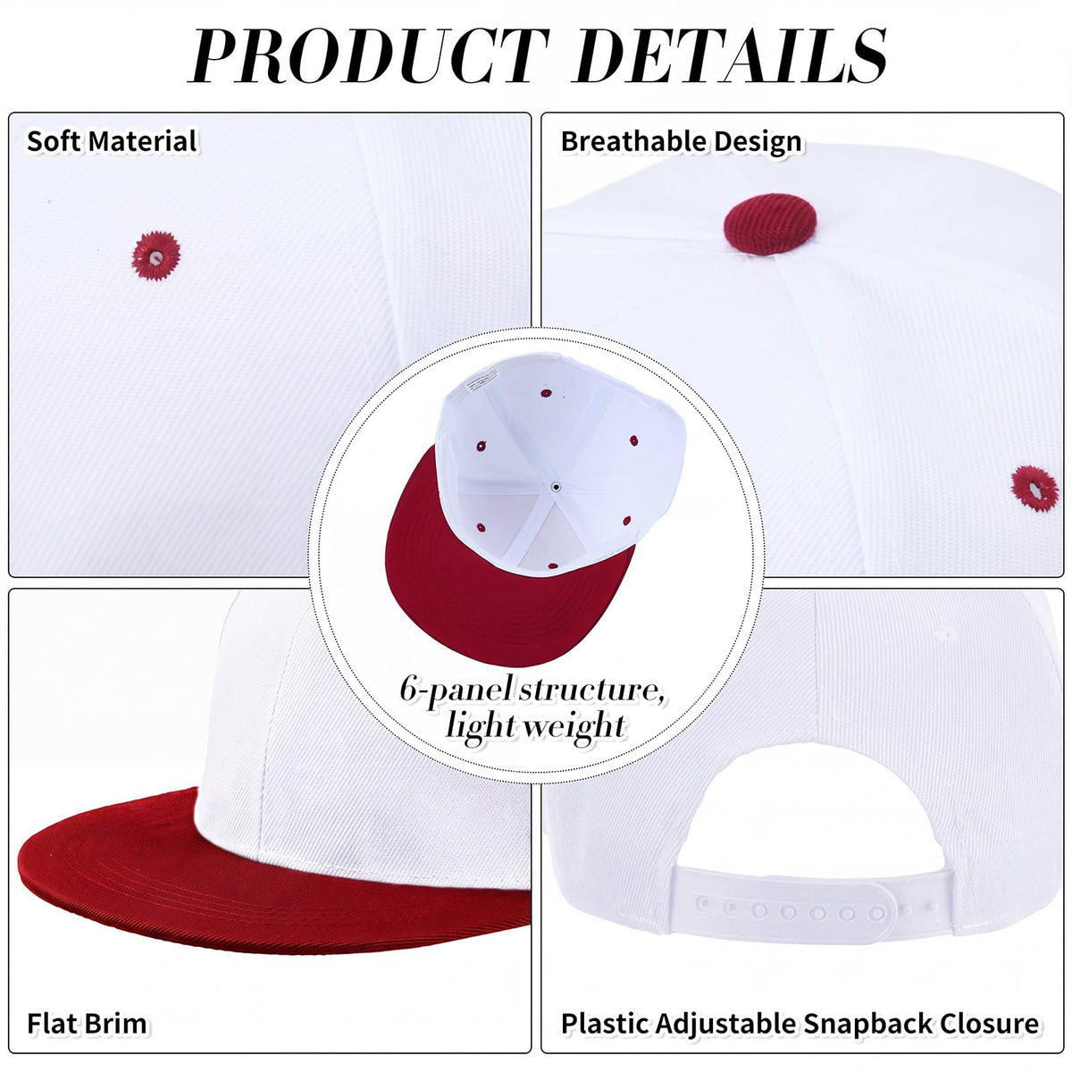 30 Pcs Flat Cap Baseball Caps B535