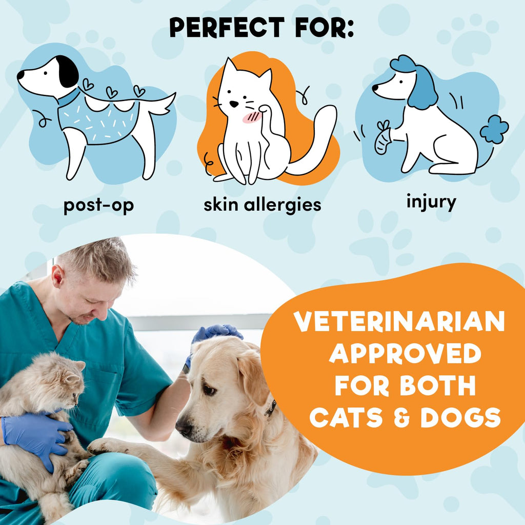 Inflatable Dog Cone Collar Alternative Large Blue N427